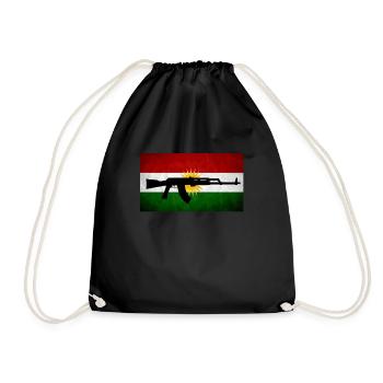 T-shirt du Kurdistan - Sac de sport léger - noir - Devant