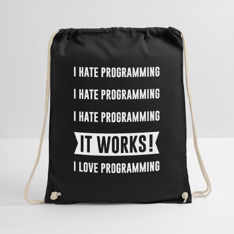 Programmierer - I HATE PROGRAMMING Turnbeutel