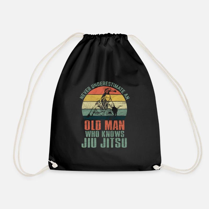 Jiu Jitsu - Drawstring Bag - black