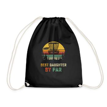 Meilleure fille par le disque de golf de T-shirt | Discgolf - Sac de sport léger - noir - Devant