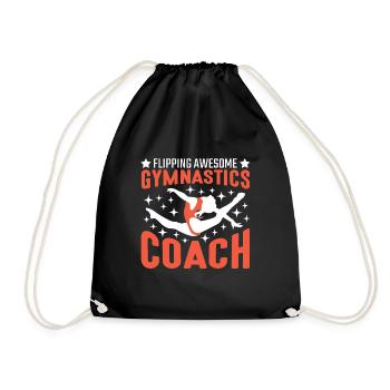 Entraîneur fou de gymnastique gymnastique gymnastique - Sac de sport léger - noir - Devant