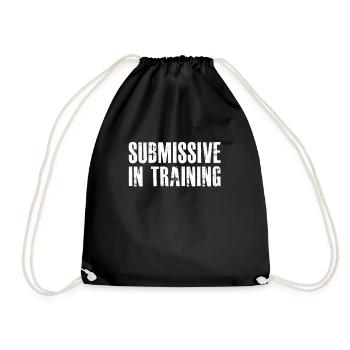 SUBMISSIVE IN TRAINING - Turnbeutel - Schwarz - Vorne