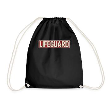 Nageur sauveteur - Sac de sport léger - noir - Devant
