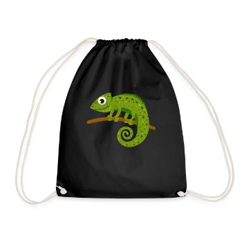 Chameleon - Drawstring Bag - black - Front