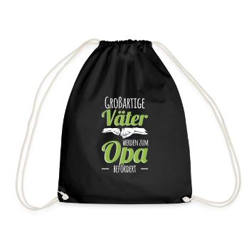 Lustig Vatertag Opa Vater Papa Spruch Opa Geschenk - Turnbeutel - Schwarz - Vorne
