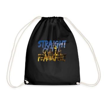 Straight Outta Frankfurt Directly from FFM - Drawstring Bag - black - Front