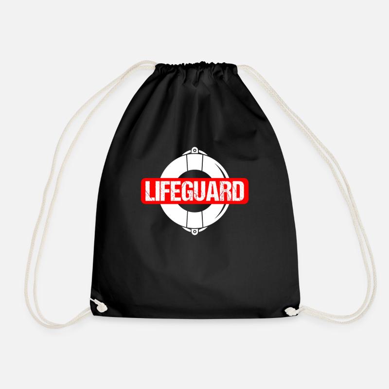Lifeguard Swimmer - Turnbeutel - Schwarz