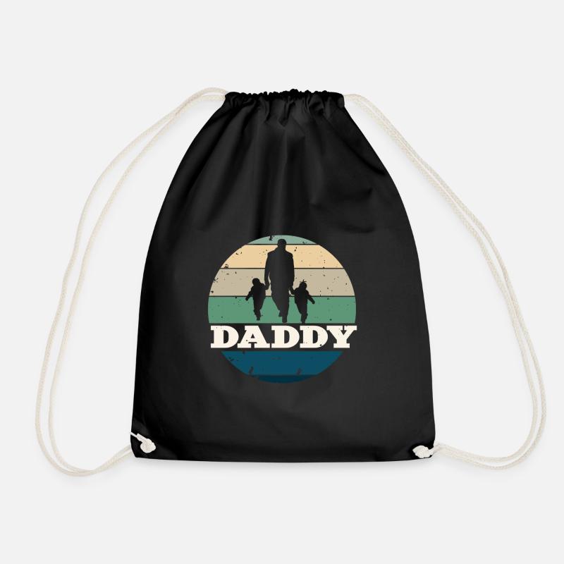 Papa - Turnbeutel - Schwarz