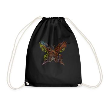 Papillon Animaux - Sac de sport léger - noir - Devant