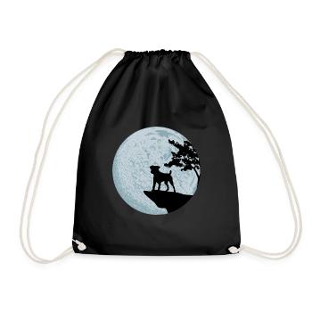 Jack Russell Terrier - Sac de sport léger - noir - Devant