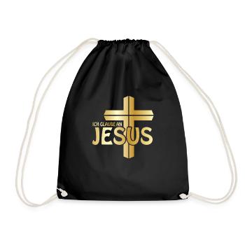 Chrétiens de foi Jésus-Christ - Sac de sport léger - noir - Devant