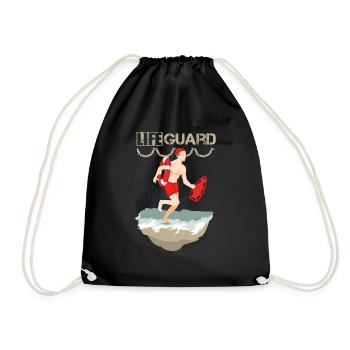 Nageur sauveteur - Sac de sport léger - noir - Devant