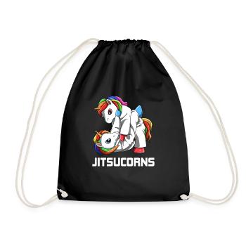Jiu Jitsu Unicorns - Funny Jitsucorn - Sac de sport léger - noir - Devant