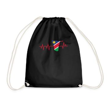 Namibia Africa shirt gift idea - Drawstring Bag - black - Front