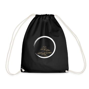 enso spiritualität zen buddhismus - Turnbeutel - Schwarz - Vorne