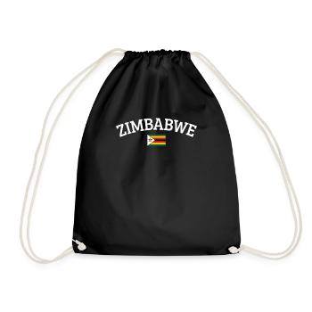 Simbabwe - Turnbeutel - Schwarz - Vorne
