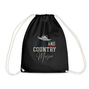 God country music - Sac de sport léger - noir - Devant