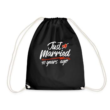 Mariage marié il y a 40 ans - Sac de sport léger - noir - Devant