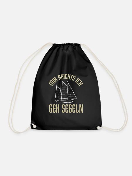 Segeln Seemann Kapitän Boot Sport - Turnbeutel - Schwarz