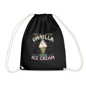 Vanilla is for Ice Cream Retro Domina Sklavin Bond - Turnbeutel - Schwarz - Vorne