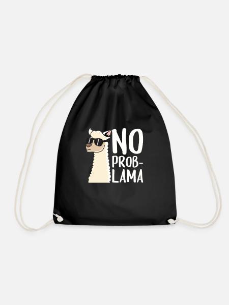 Llama - Turnbeutel - Schwarz