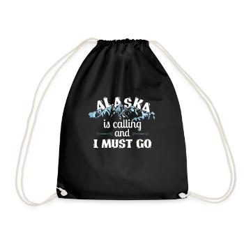 Alaska appelle, je dois y aller - Alaska Family - Sac de sport léger - noir - Devant