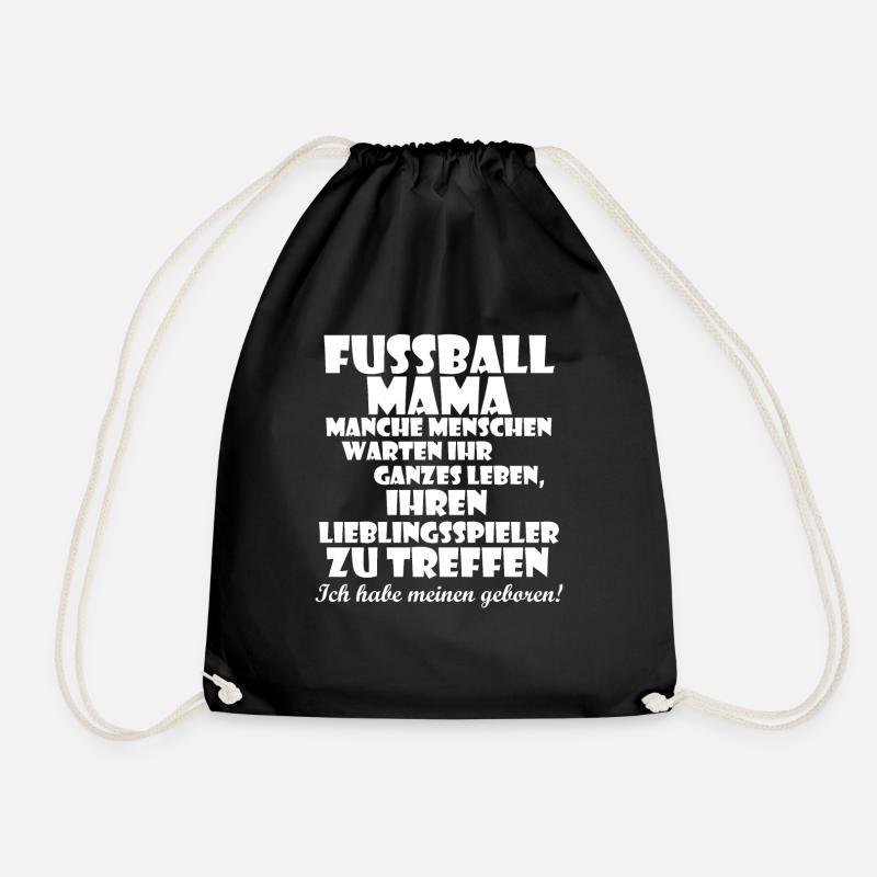 Fußball Mama - Turnbeutel - Schwarz