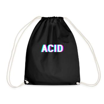 Acid - Rave Techno Party - Drawstring Bag - black - Front