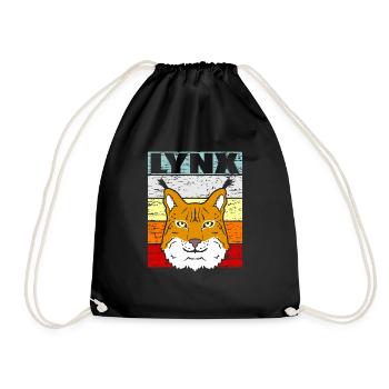 Luchs - Turnbeutel - Schwarz - Vorne