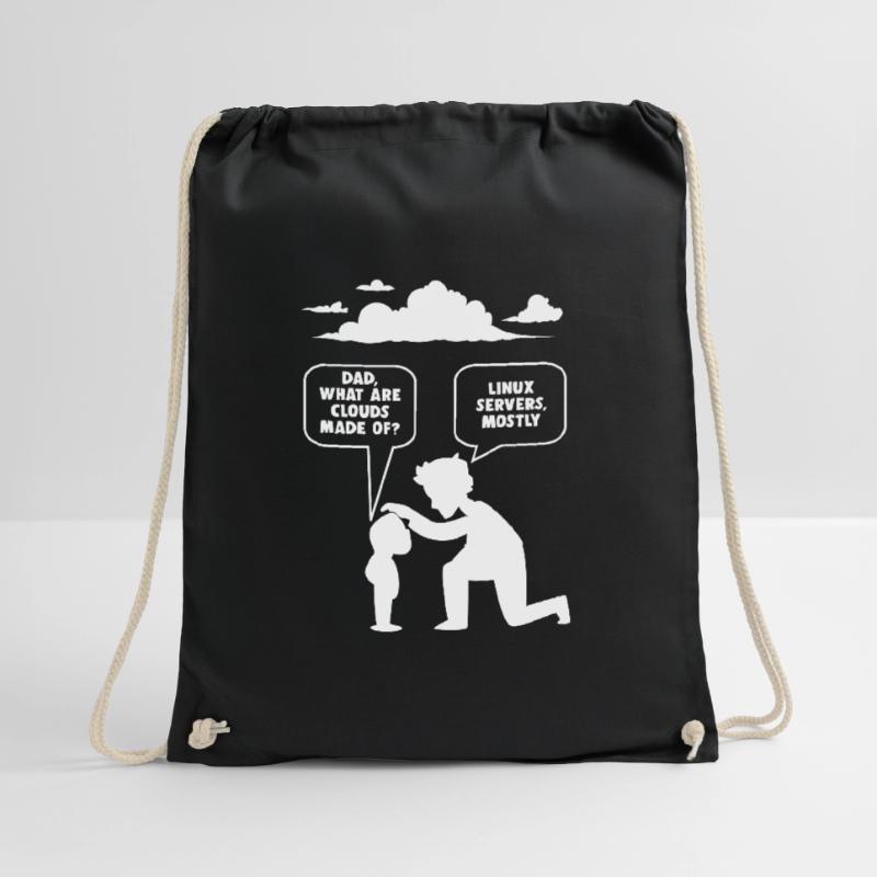 Linux software developer computer programmer Drawstring Bag