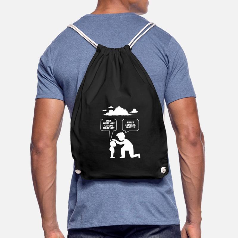 Linux software developer computer programmer Drawstring Bag