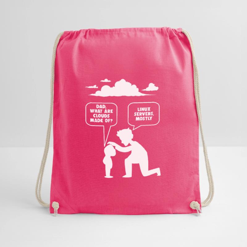 Linux software developer computer programmer Drawstring Bag