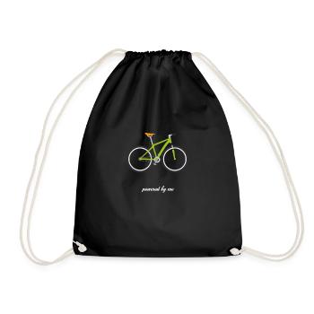 Bicycle mountain bike road bike MTB gift idea - Drawstring Bag - black - Front