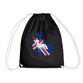 Cheval islandais - Sac de sport léger - noir - Devant