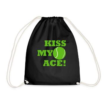 Tennis - KISS MY ACE - Sac de sport léger - noir - Devant