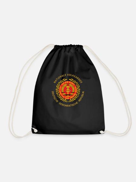 DDR NVA Nationale Volksarmee Ossi Geschenkidee - Turnbeutel - Schwarz