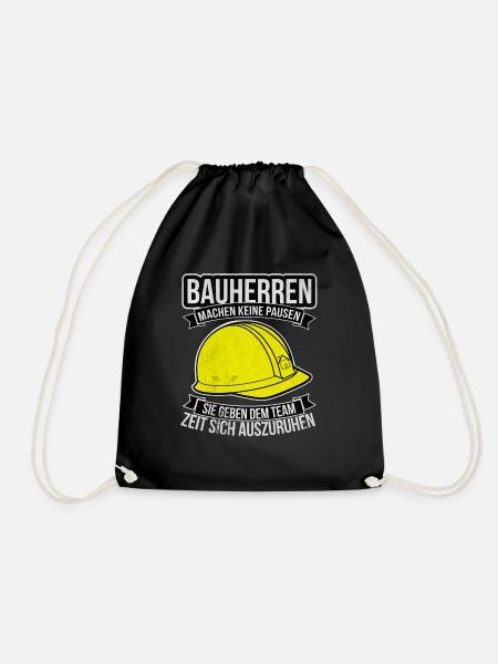 Bauherr - Turnbeutel - Schwarz