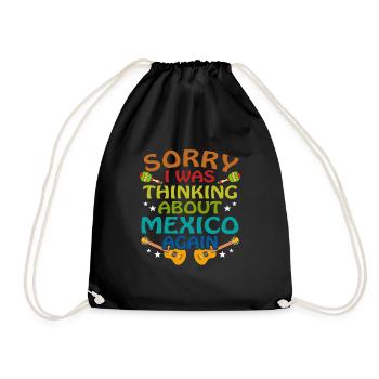 Mexiko Mexikaner - Turnbeutel - Schwarz - Vorne