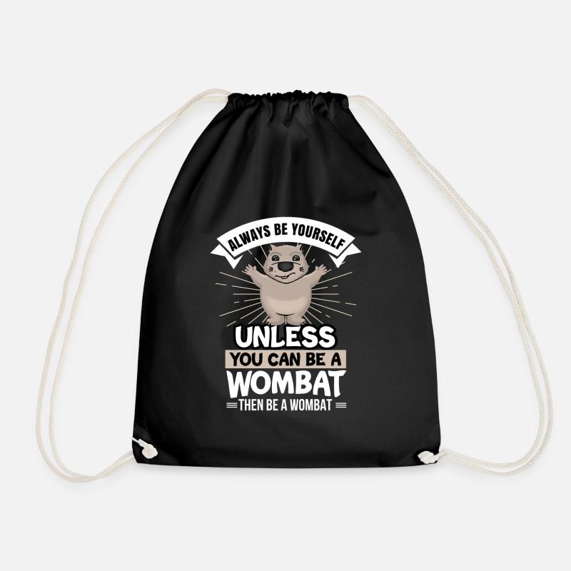 Wombat - Turnbeutel - Schwarz