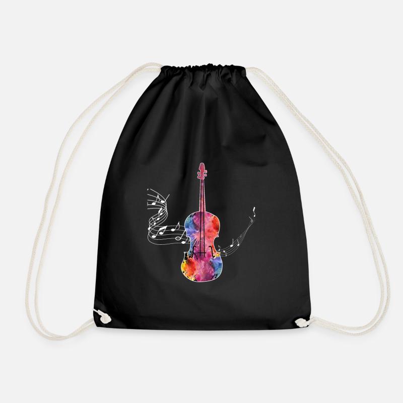 Violine - Turnbeutel - Schwarz