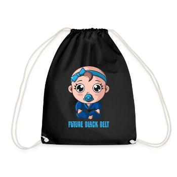 Baby Girl Schwarzgut - bébé fille d'arts martiaux - Sac de sport léger - noir - Devant