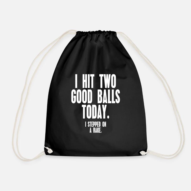 Golf Golfen Golfer Golfball Golfing Golfspieler - Turnbeutel - Schwarz