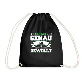 Tischfussball - Turnbeutel - Schwarz - Vorne