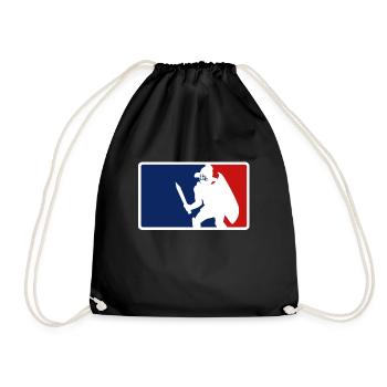 Logo de la Ligue des gladiateurs - Sac de sport léger - noir - Devant