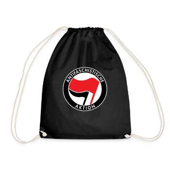 Action antifasciste, Logo Antifa, Drapeaux - Sac de sport léger - noir - Devant