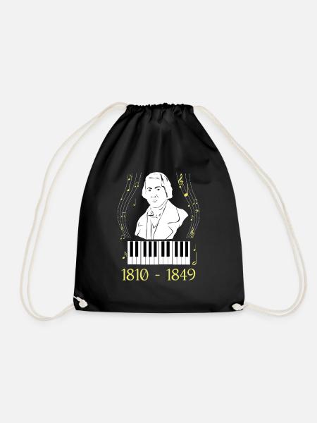 Frederic Chopin - Turnbeutel - Schwarz
