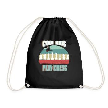 Cadeau de joueur d'échecs drôle - Sac de sport léger - noir - Devant