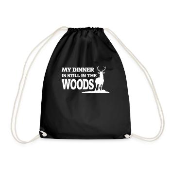 Hunter Hunter Hunt Hunt Hunt Hunt Hunt - Drawstring Bag - black - Front