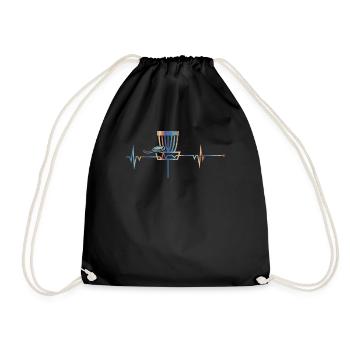 Love Disc Golf Vintage Style Golf Gift Idea print - Sac de sport léger - noir - Devant