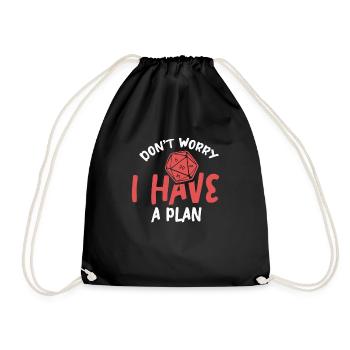 Don't Worry I Have a Plan product für einen - Sac de sport léger - noir - Devant